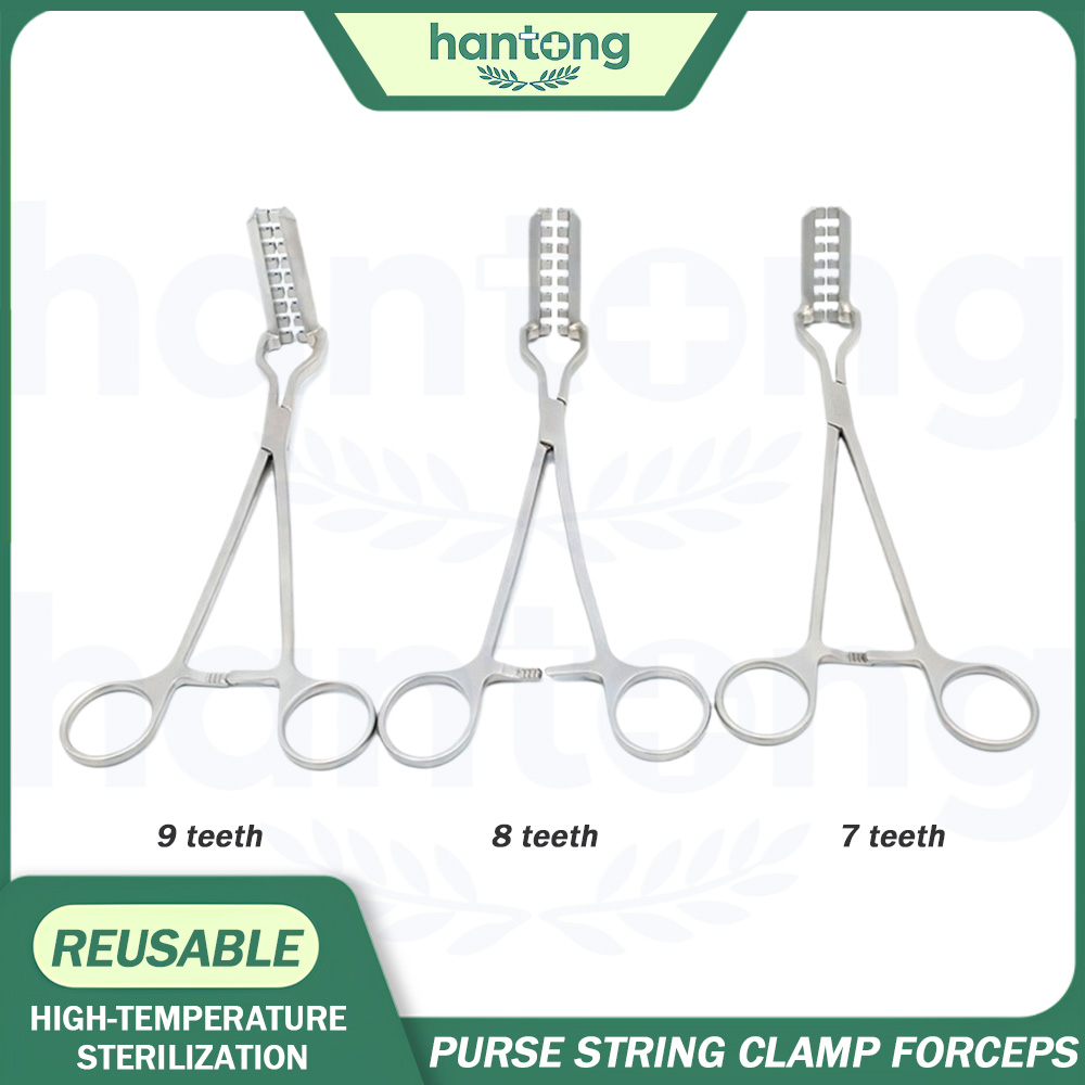 Musical Instrument With Strings - Reusable Laparoscopic Teeth Purse String Clamp