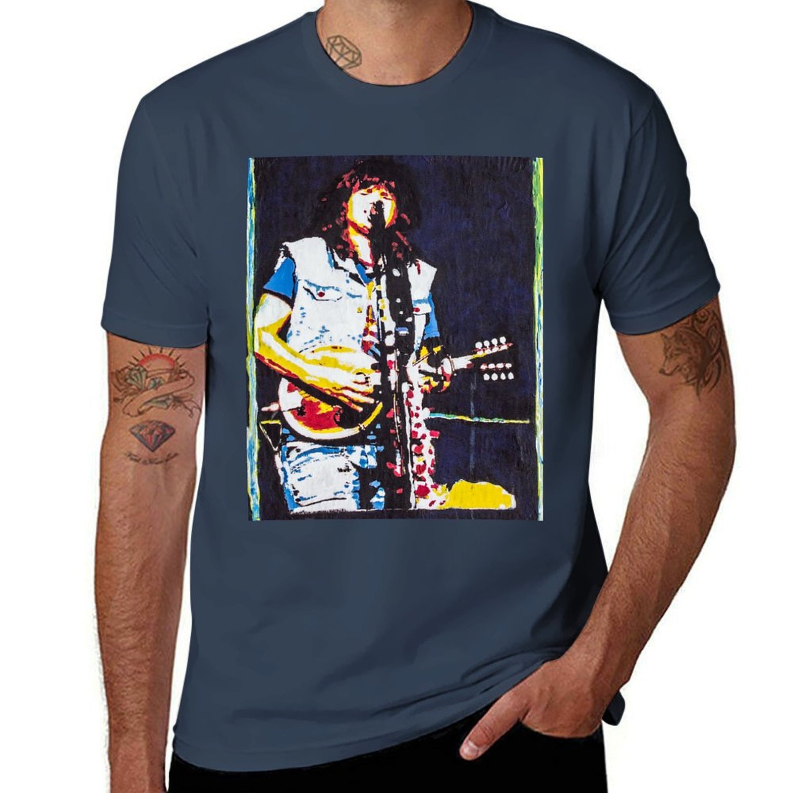 Mandolin A Style - playing mandolin Ray Amy T-Shirt Work