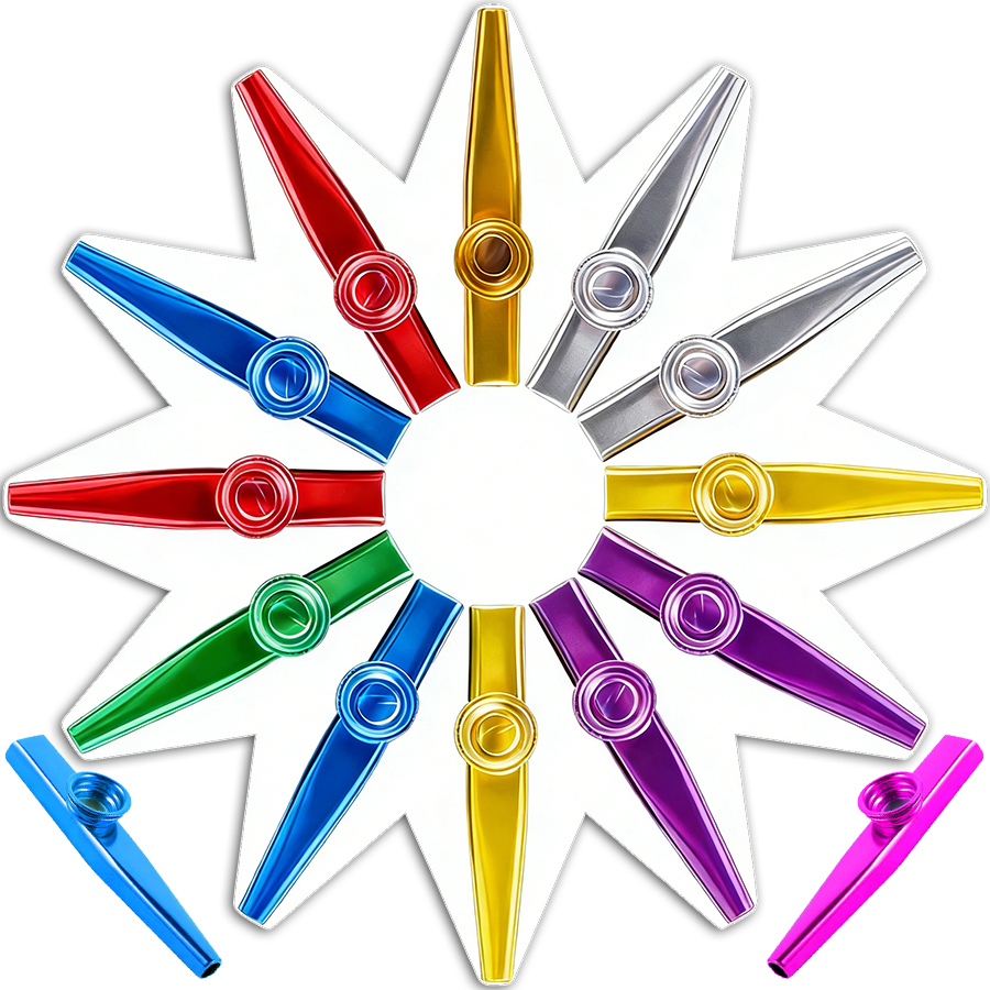 Musical Instrument Kazoo - 12cm Metal Kazoo Durable Unconventional Vocal