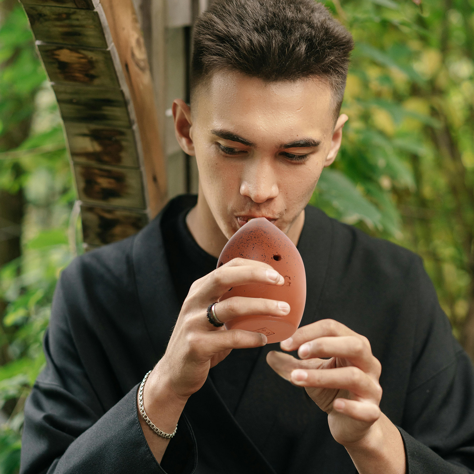 Musical Instrument Xun - Ceramic Chinese 8 Hole Ocarina Ancient
