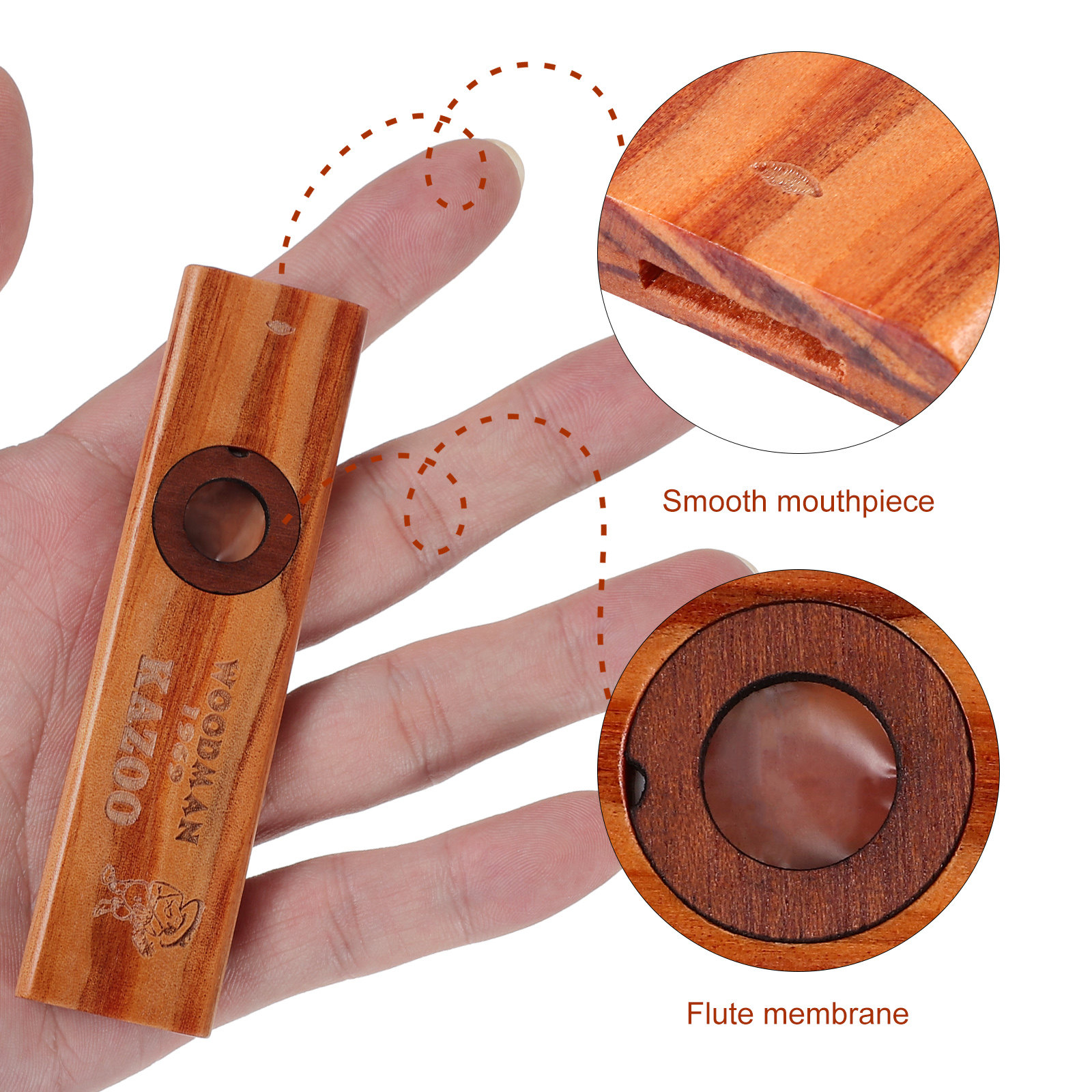 1Set Wood Kazoo Musical Instru - مراجعة Musical Instrument Kazoo وسعره
