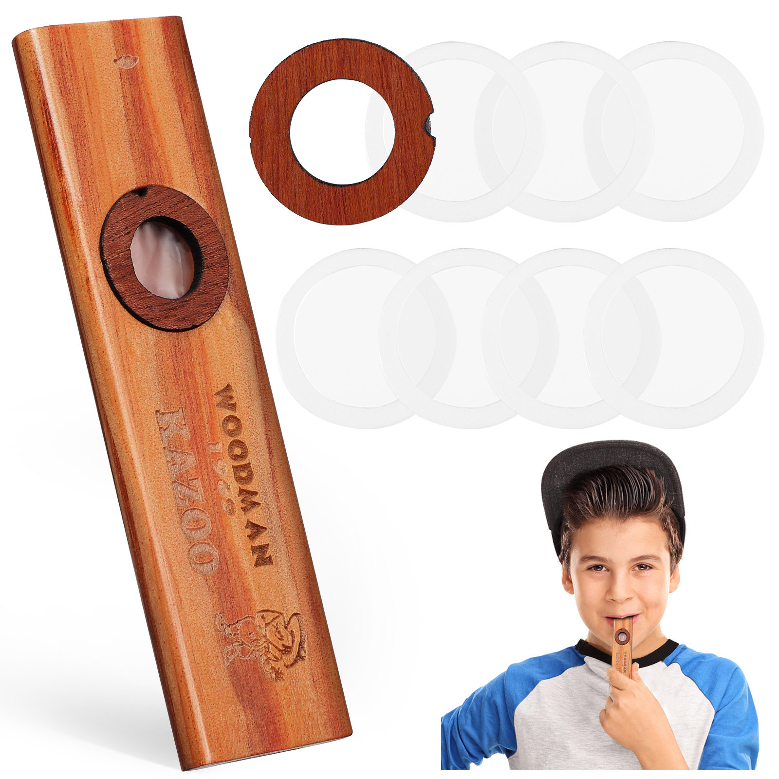 1Set Wood Kazoo Musical Instru - مراجعة Musical Instrument Kazoo وسعره