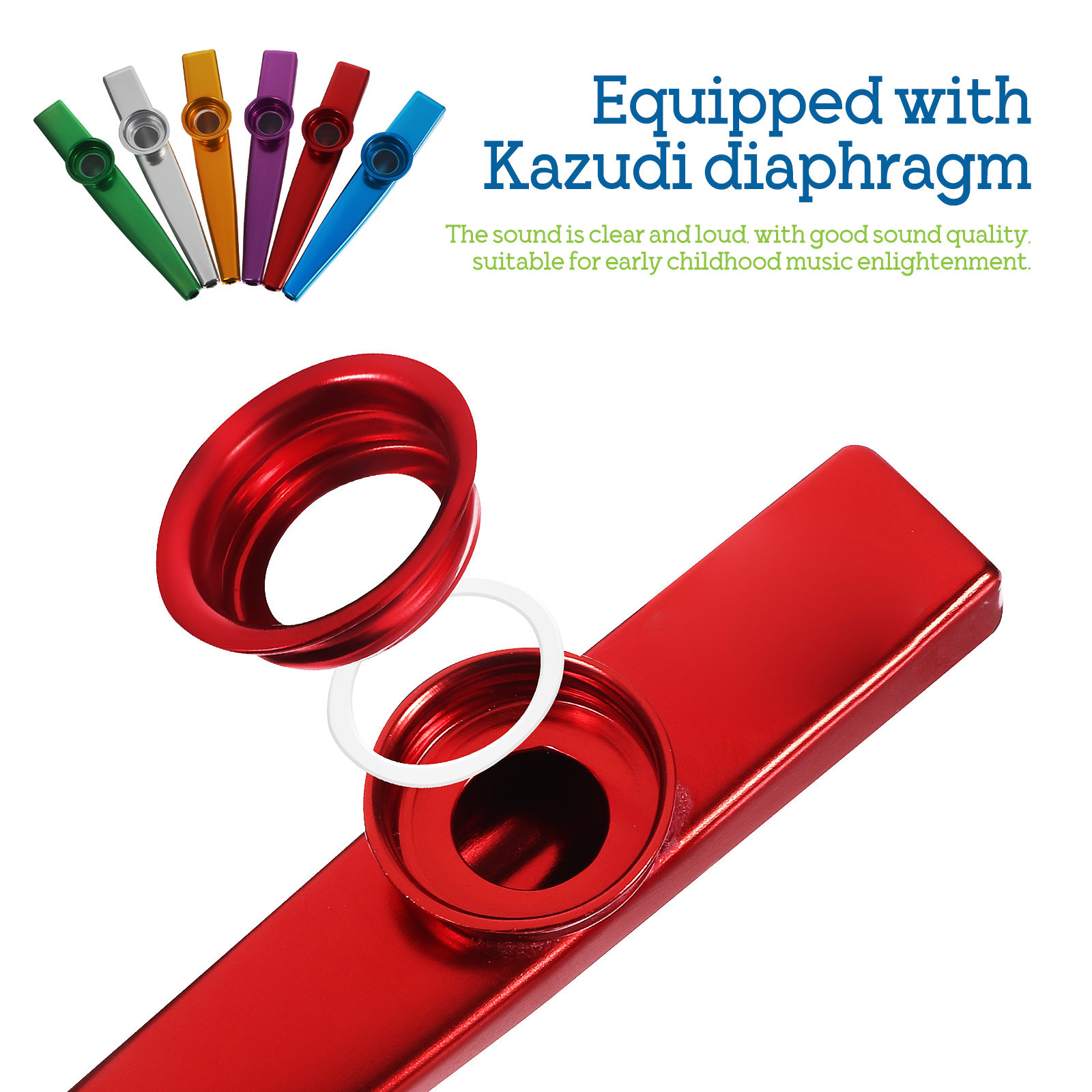 6Pcs Kazoo Instruments Metal S - مراجعة Musical Instrument Kazoo وسعره