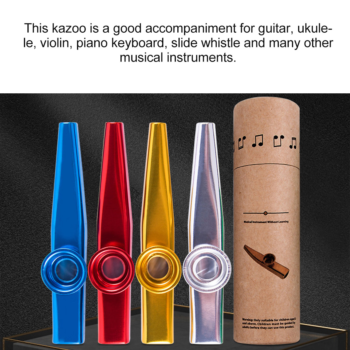 2Sets Metal Kazoo Kit Lightwei - مراجعة Musical Instrument Kazoo وسعره