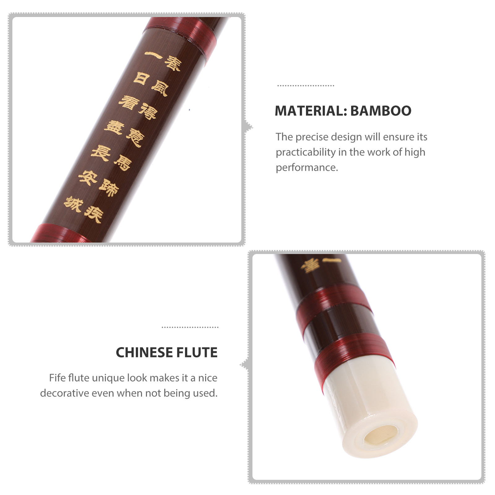 Bamboo Flute Brass Fife Tradit - مراجعة Musical Instrument Fife وسعره