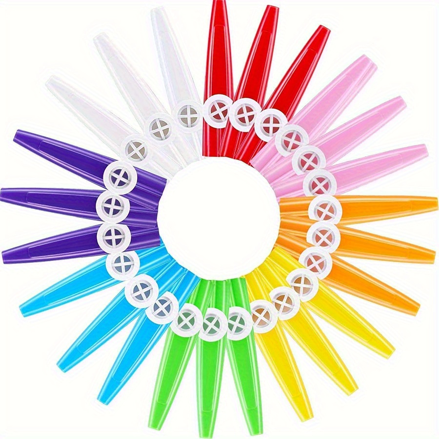 5/10/20pcs 10cm Plastic Kazoos - مراجعة Musical Instrument Kazoo وسعره