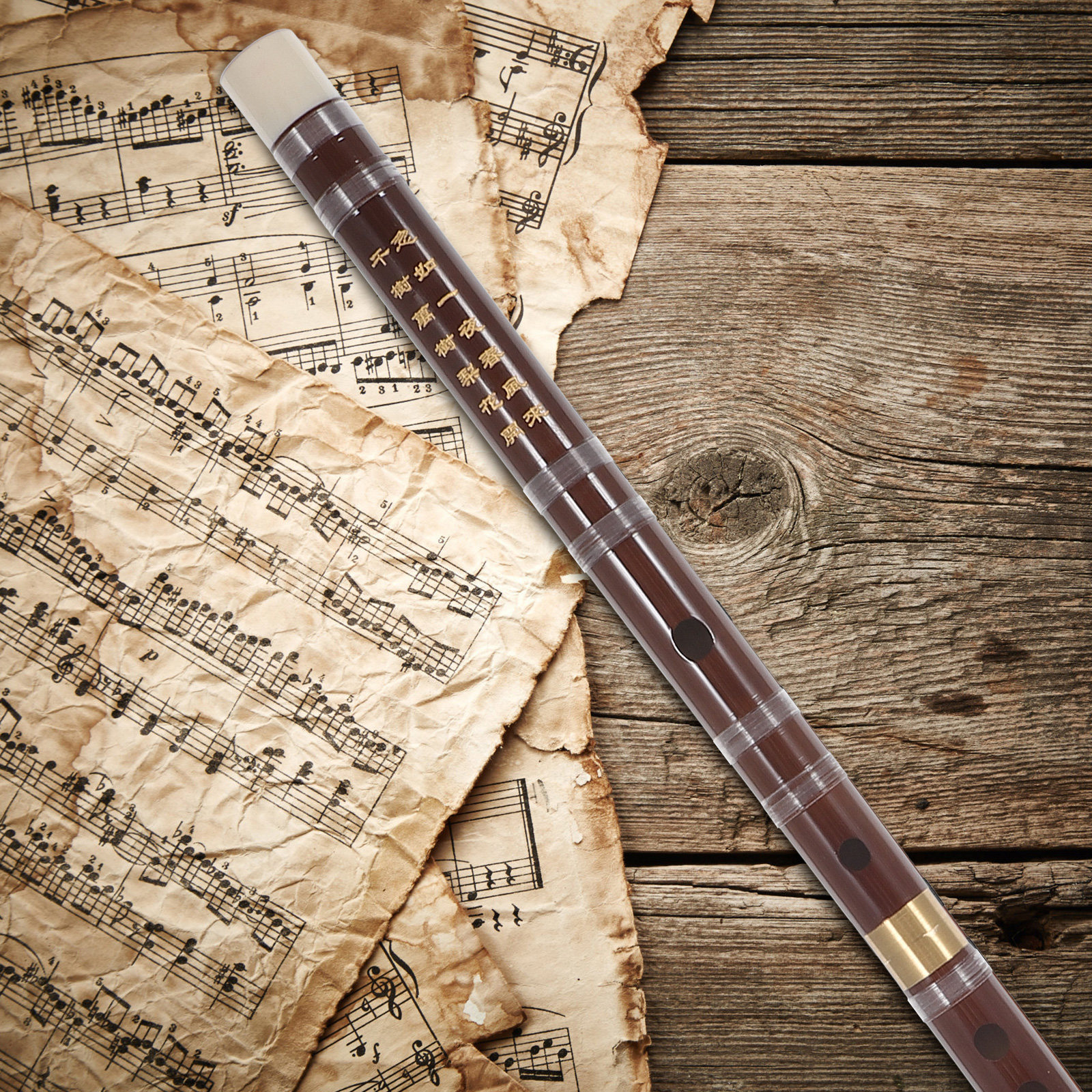 Handmade Bamboo Flute Yellow B - مراجعة Musical Instrument Fife وسعره