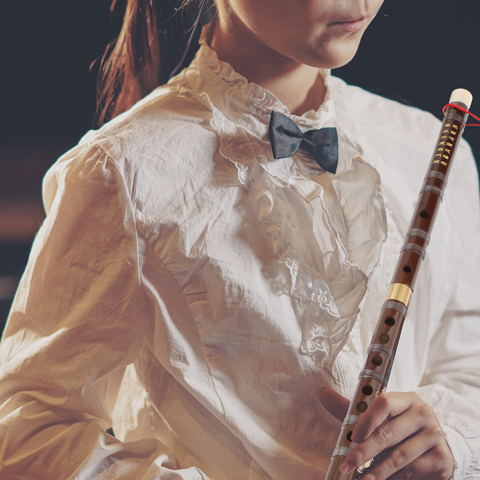 Handmade Bamboo Flute Yellow B - مراجعة Musical Instrument Fife وسعره