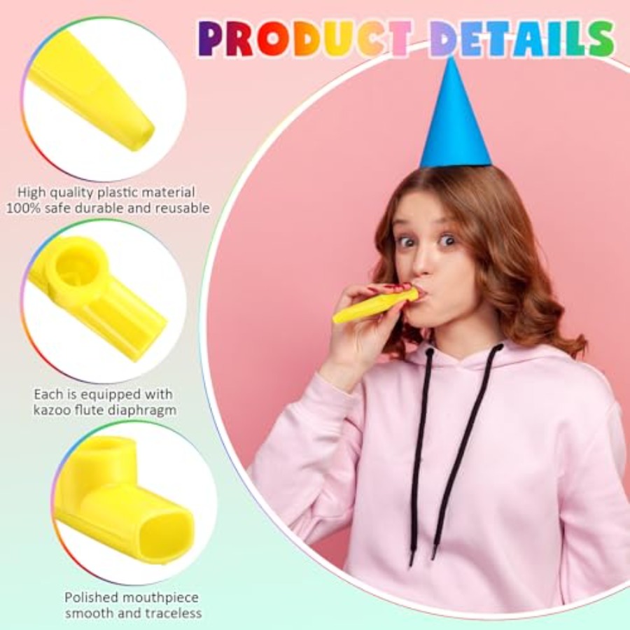 Pieces Plastic Kazoos Bulk Gif - مراجعة Musical Instrument Kazoo وسعره