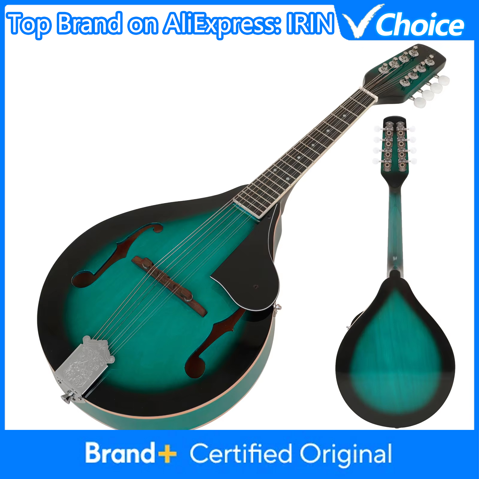 IRIN Acoustic Mandolin 8 Strin - مراجعة Mandolin A Style وسعره