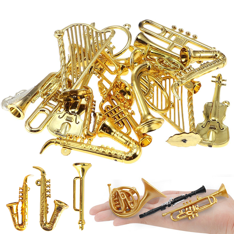 20pcs 2-7cm Mini Golden Musica - مراجعة Musical Instrument Craft وسعره