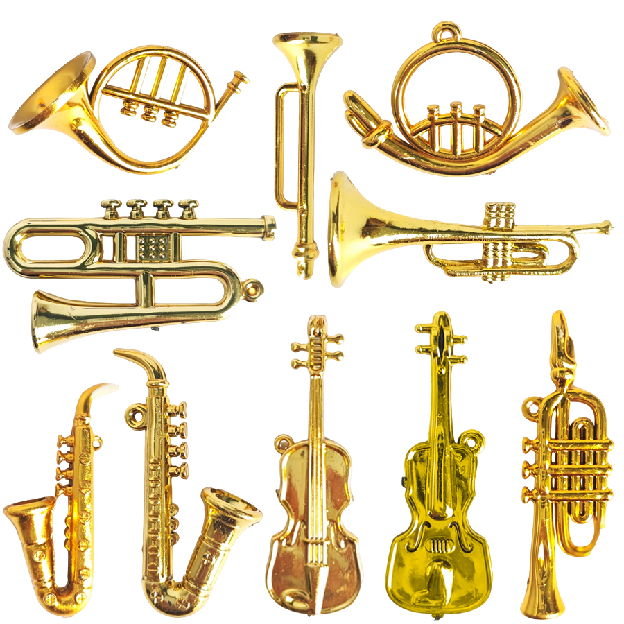 20pcs 2-7cm Mini Golden Musica - مراجعة Musical Instrument Craft وسعره