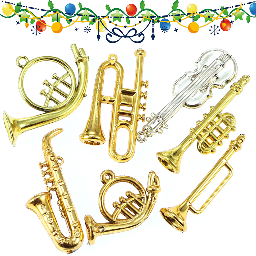 20pcs 2-7cm Mini Golden Musica - مراجعة Musical Instrument Craft وسعره