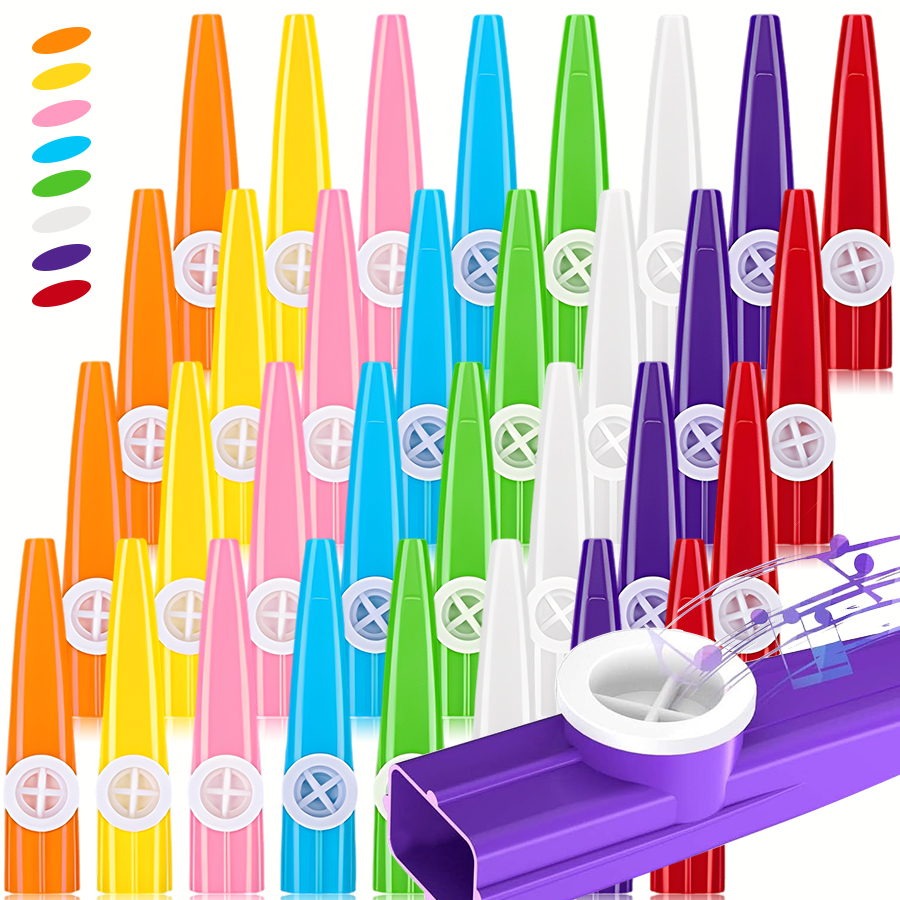 6pcs 11.5cm Plastic Kazoo Anci - مراجعة Musical Instrument Kazoo وسعره