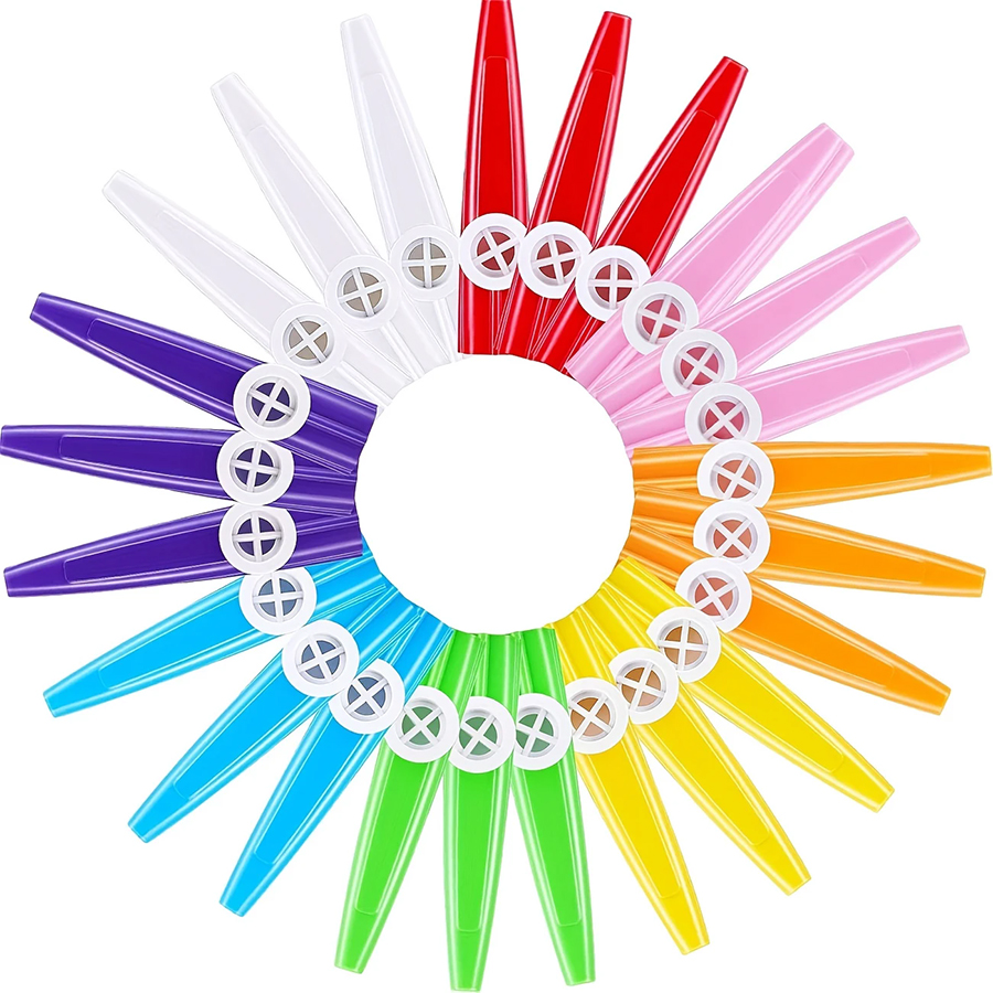 6pcs 11.5cm Plastic Kazoo Anci - مراجعة Musical Instrument Kazoo وسعره