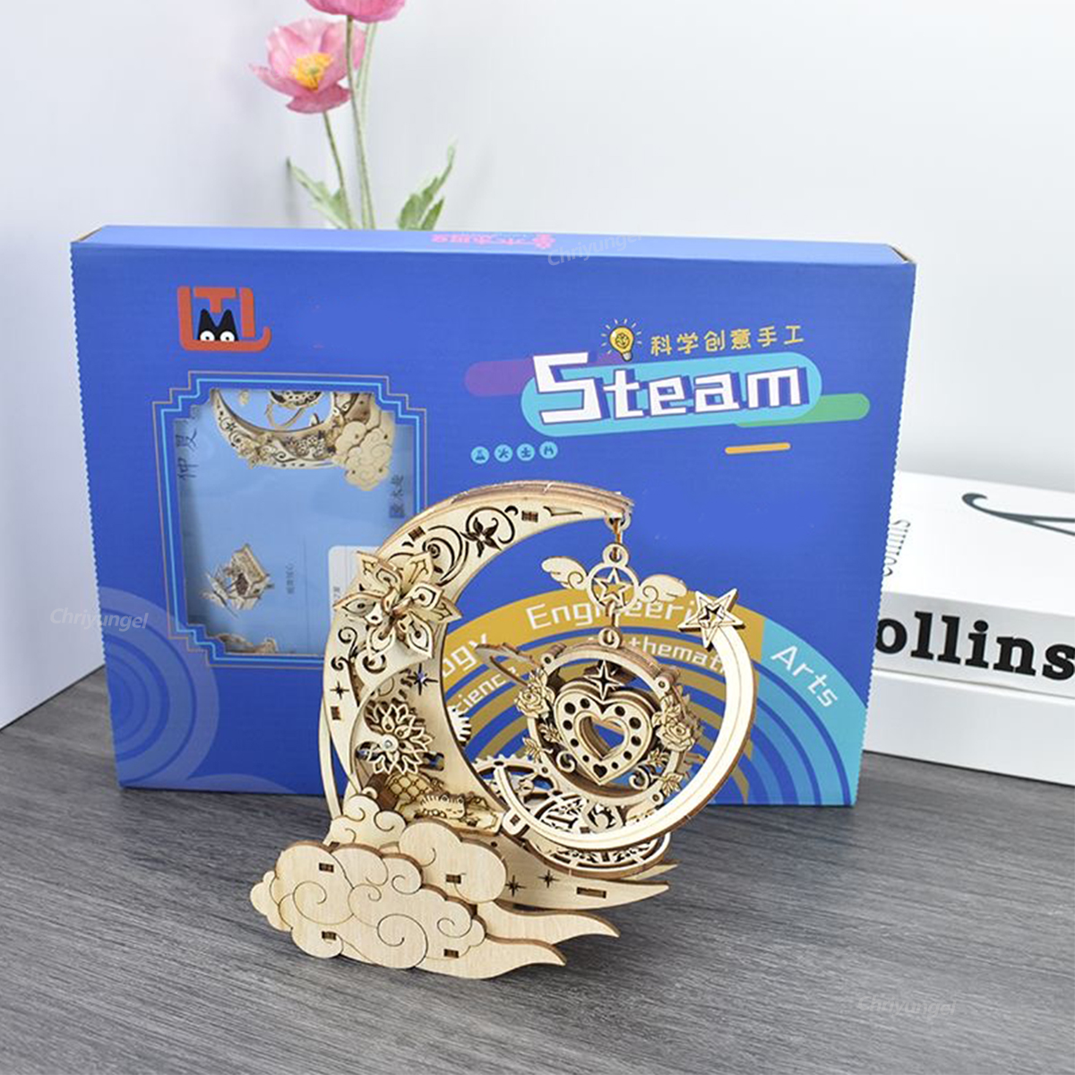 3D Wooden Puzzle Moon Star Mod - مراجعة Musical Instrument Craft وسعره