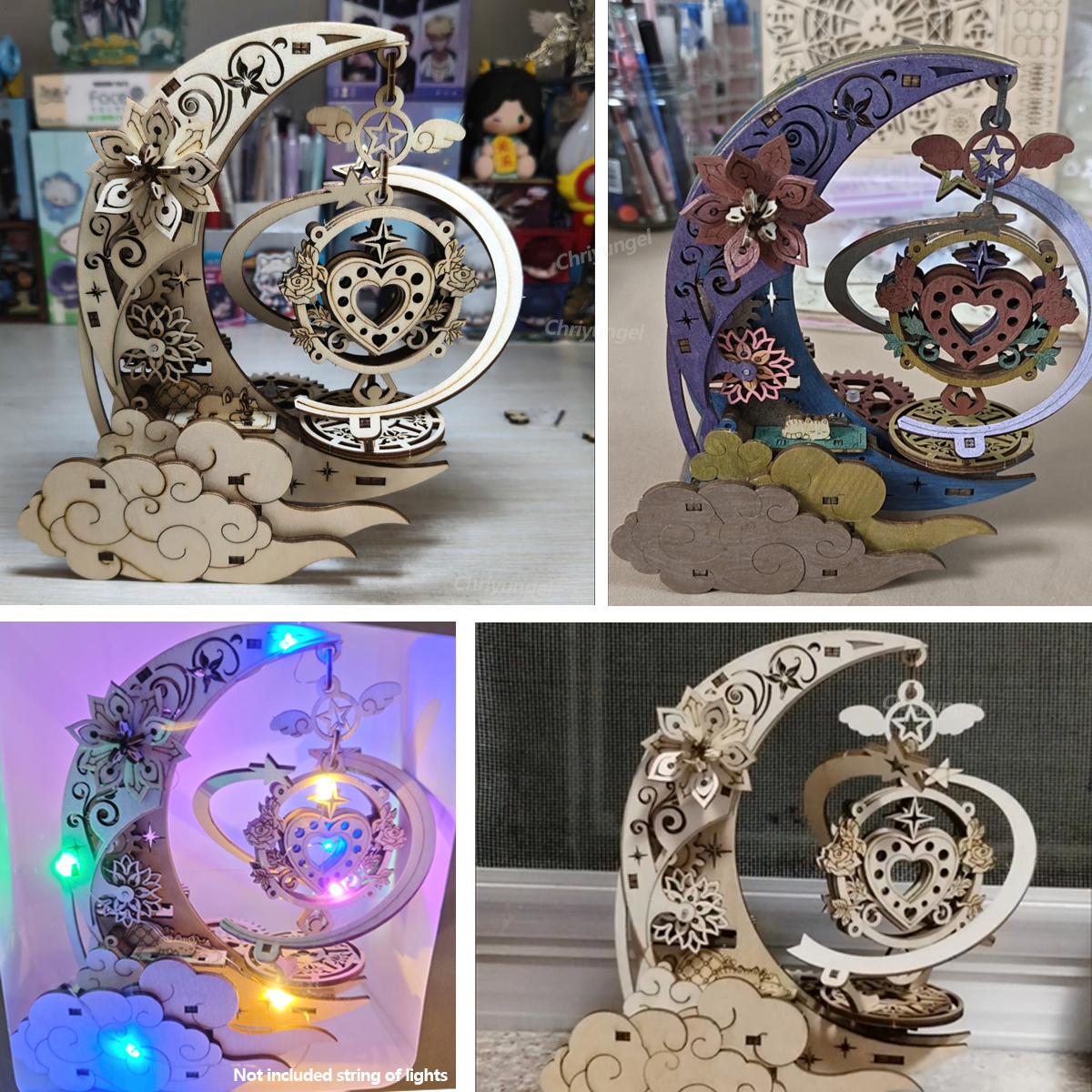 3D Wooden Puzzle Moon Star Mod - مراجعة Musical Instrument Craft وسعره