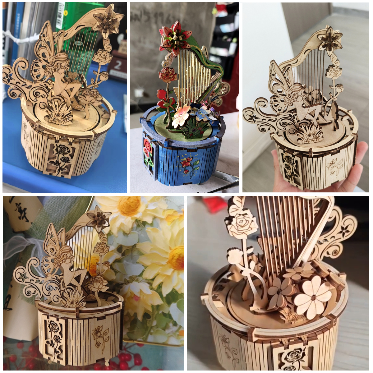 3D Wooden Puzzle Moon Star Mod - مراجعة Musical Instrument Craft وسعره