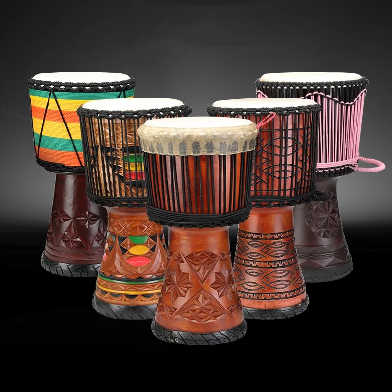 12 Inch Djembe Mahogany Africa - مراجعة Musical Instrument Djembe وسعره