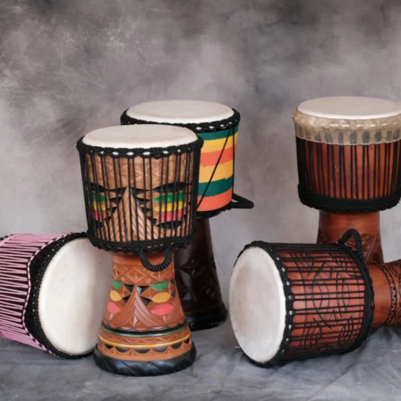 12 Inch Djembe Mahogany Africa - مراجعة Musical Instrument Djembe وسعره
