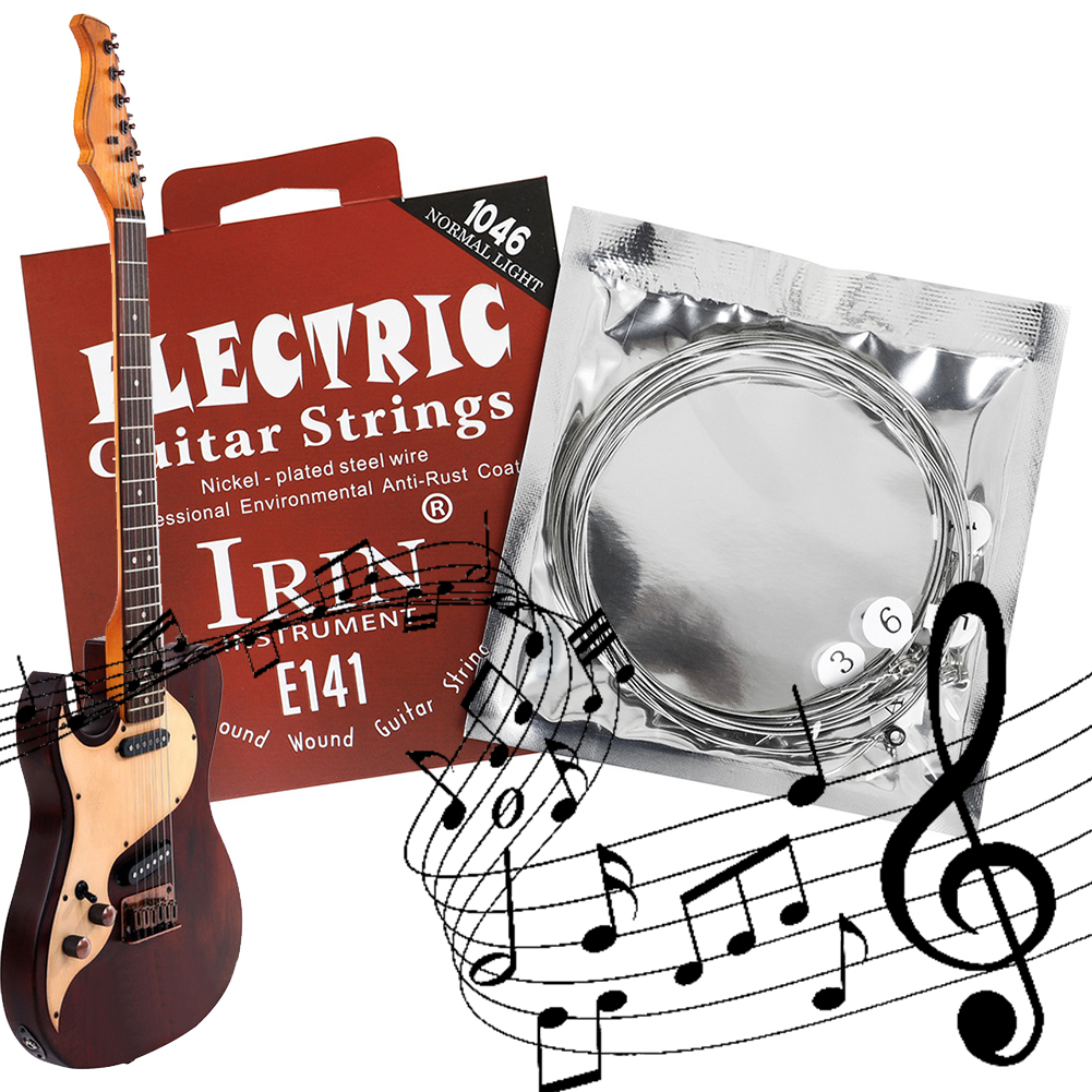 Electric Guitar Strings Set Ni - مراجعة Musical Instrument With Strings وسعره