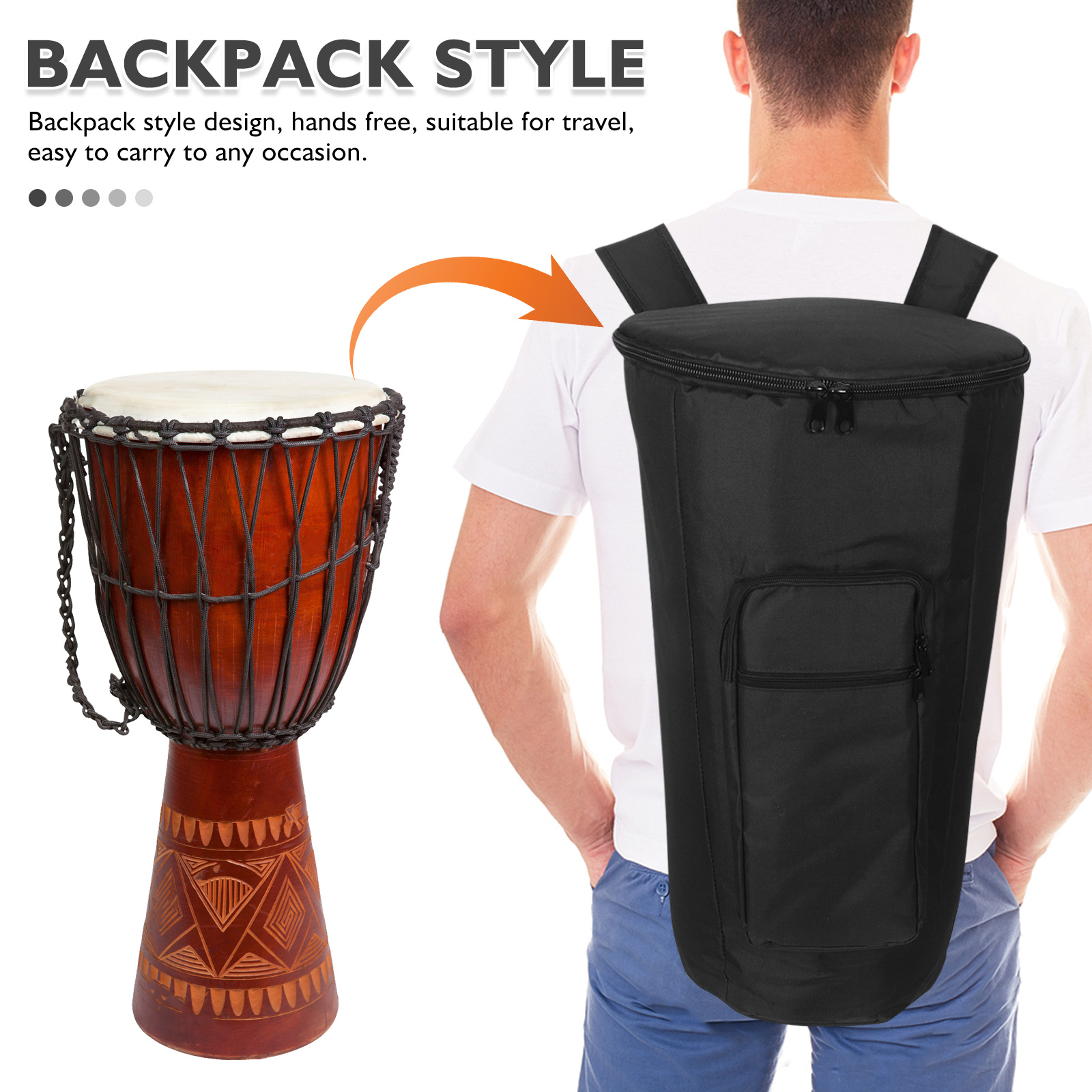 Djembe Drum Bag 12 Inch Waterp - مراجعة Musical Instrument Djembe وسعره