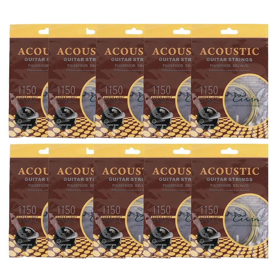 Gearlly 10 Sets Acoustic Guita - مراجعة Musical Instrument With Strings وسعره