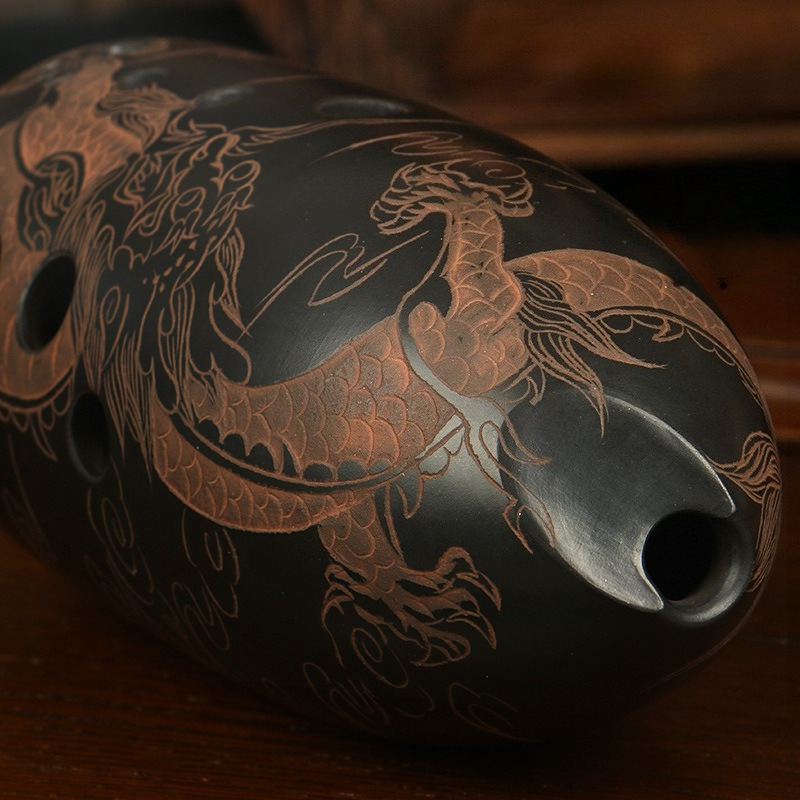 10-hole Double-chamber Ocarina - مراجعة Musical Instrument Xun وسعره