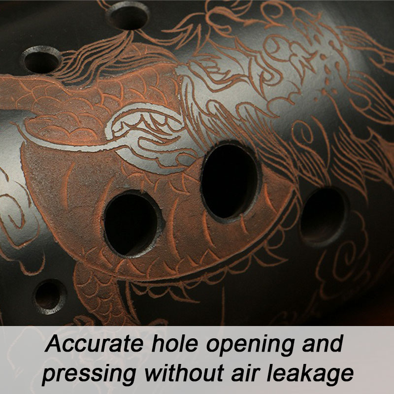 10-hole Double-chamber Ocarina - مراجعة Musical Instrument Xun وسعره