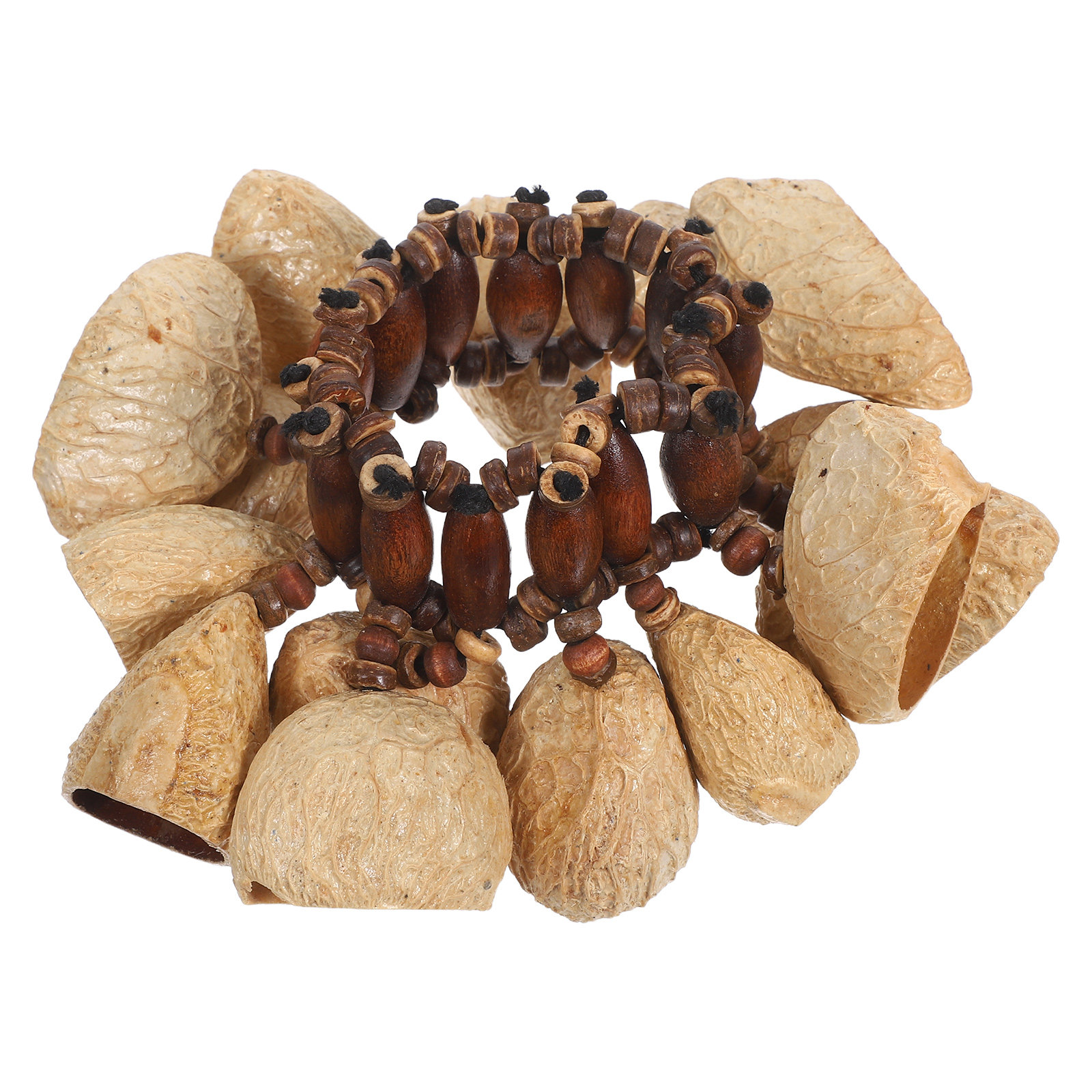 African Tribal Nut Shells Brac - مراجعة Musical Instrument Craft وسعره