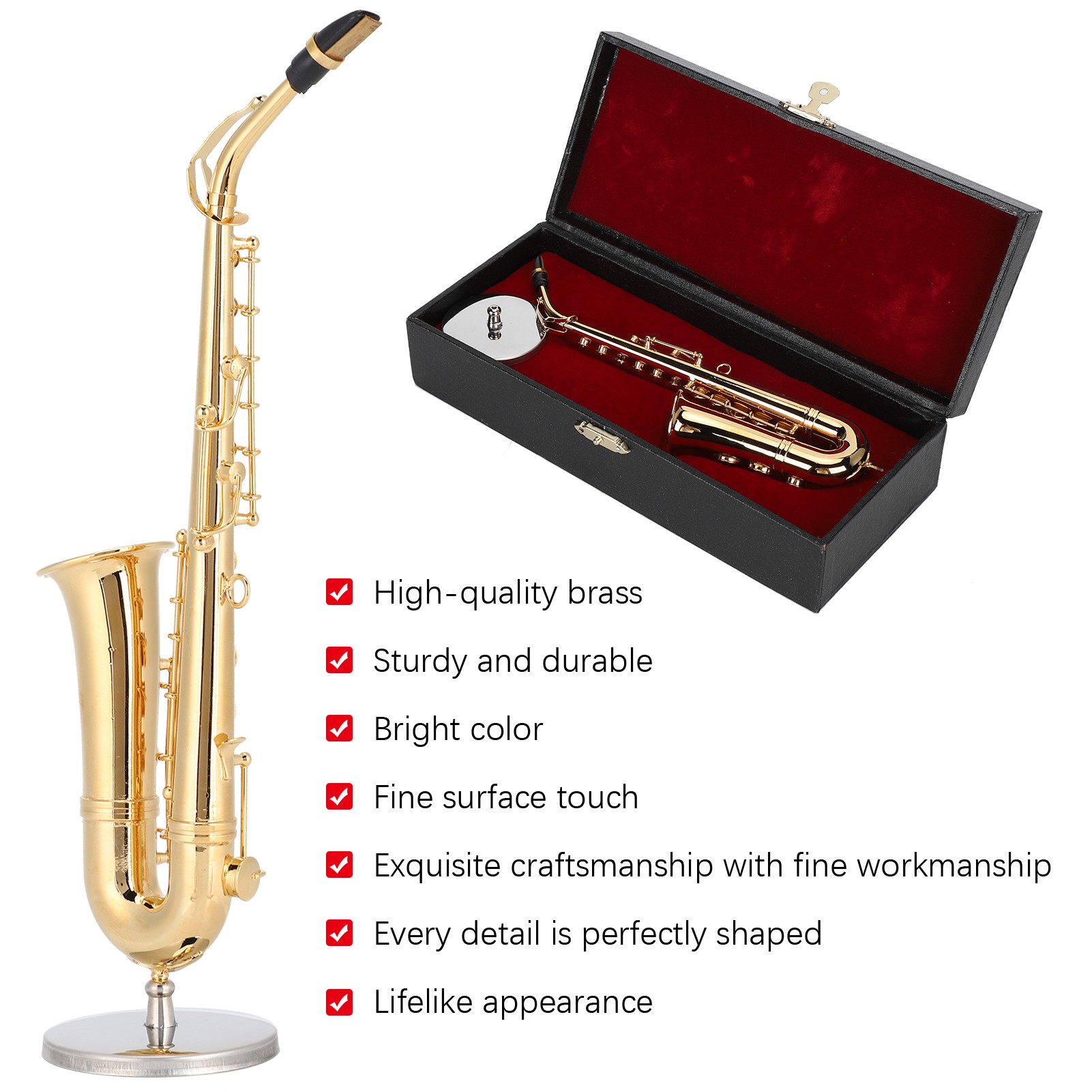 Saxophone Ornaments Miniature  - مراجعة Musical Instrument Craft وسعره