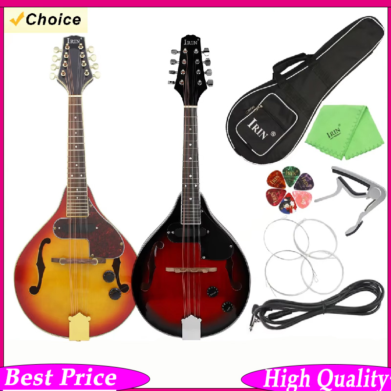 IRIN Electric Mandolin Set 8 S - مراجعة Mandolin A Style وسعره
