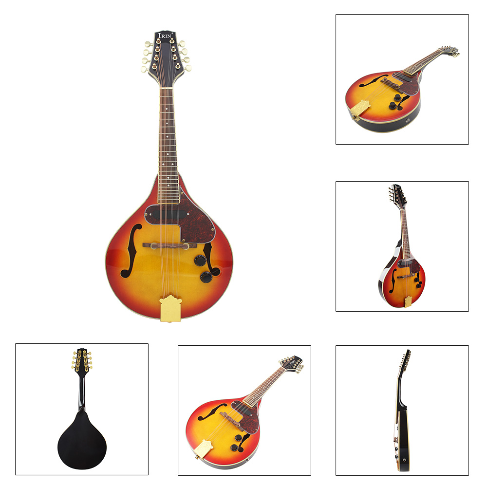 IRIN Electric Mandolin Set 8 S - مراجعة Mandolin A Style وسعره