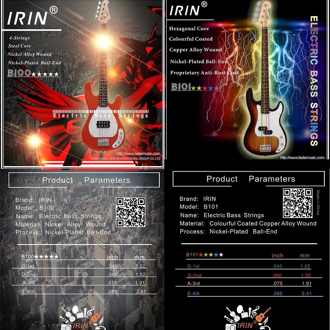 IRIN Electric Bass Strings Pro - مراجعة Musical Instrument With Strings وسعره
