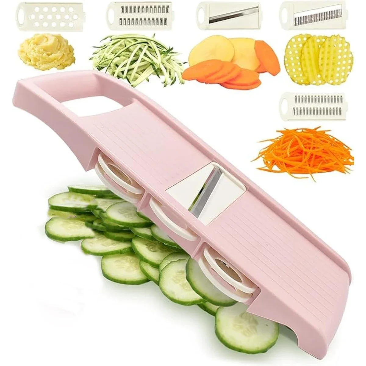 5 in 1 Mandoline Slicer for Ki - مراجعة Mandolin A Style وسعره