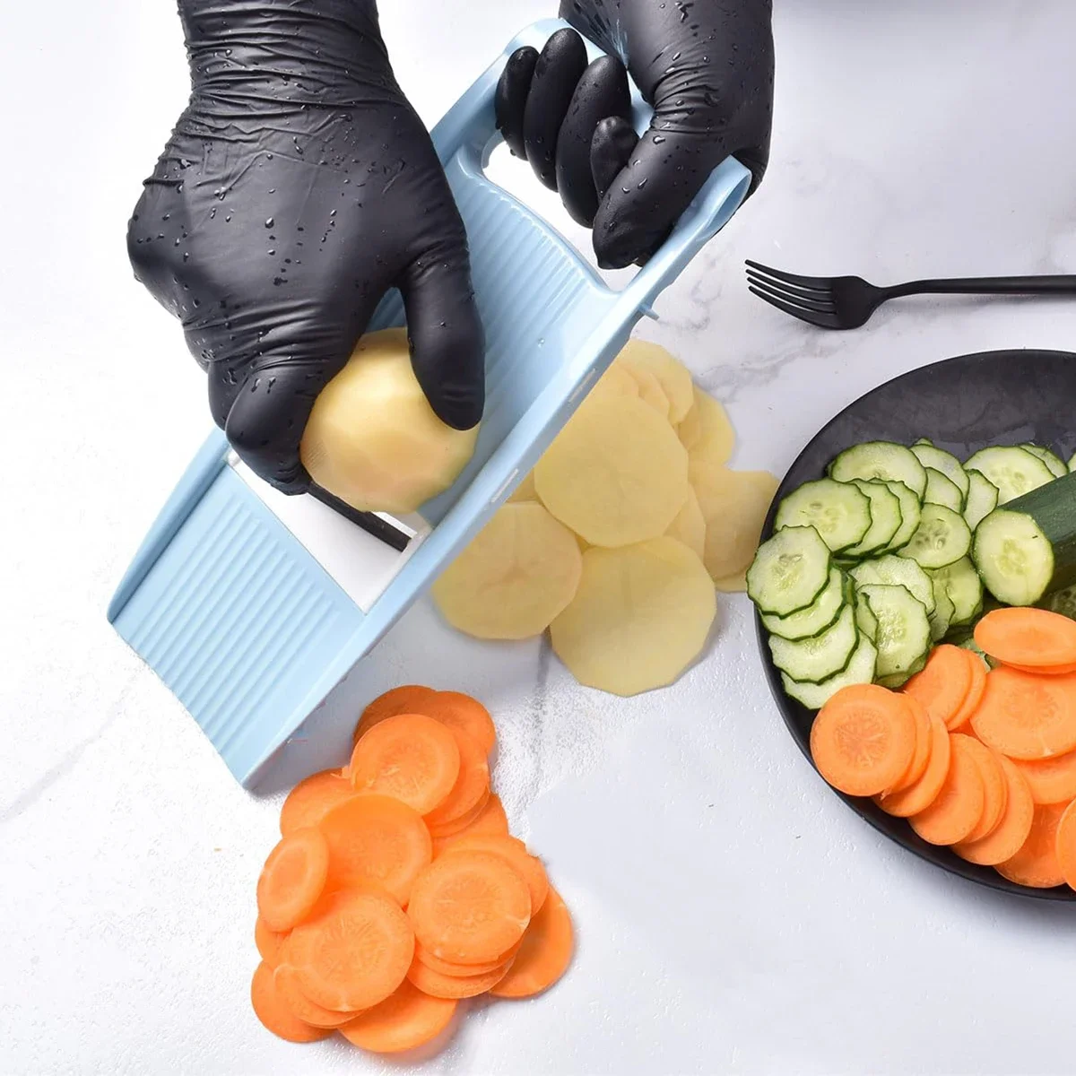 5 in 1 Mandoline Slicer for Ki - مراجعة Mandolin A Style وسعره