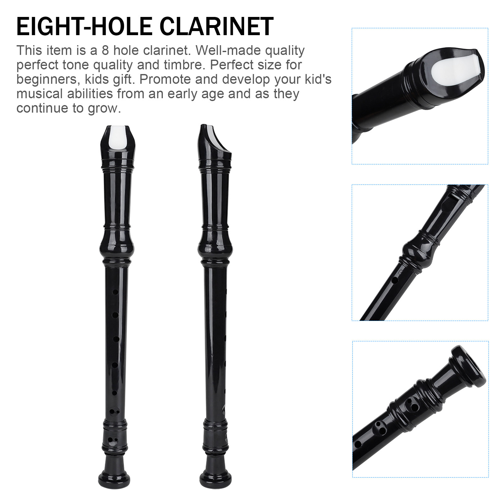 1Set Soprano Recorder 8 Hole C - مراجعة Musical Instrument Craft وسعره